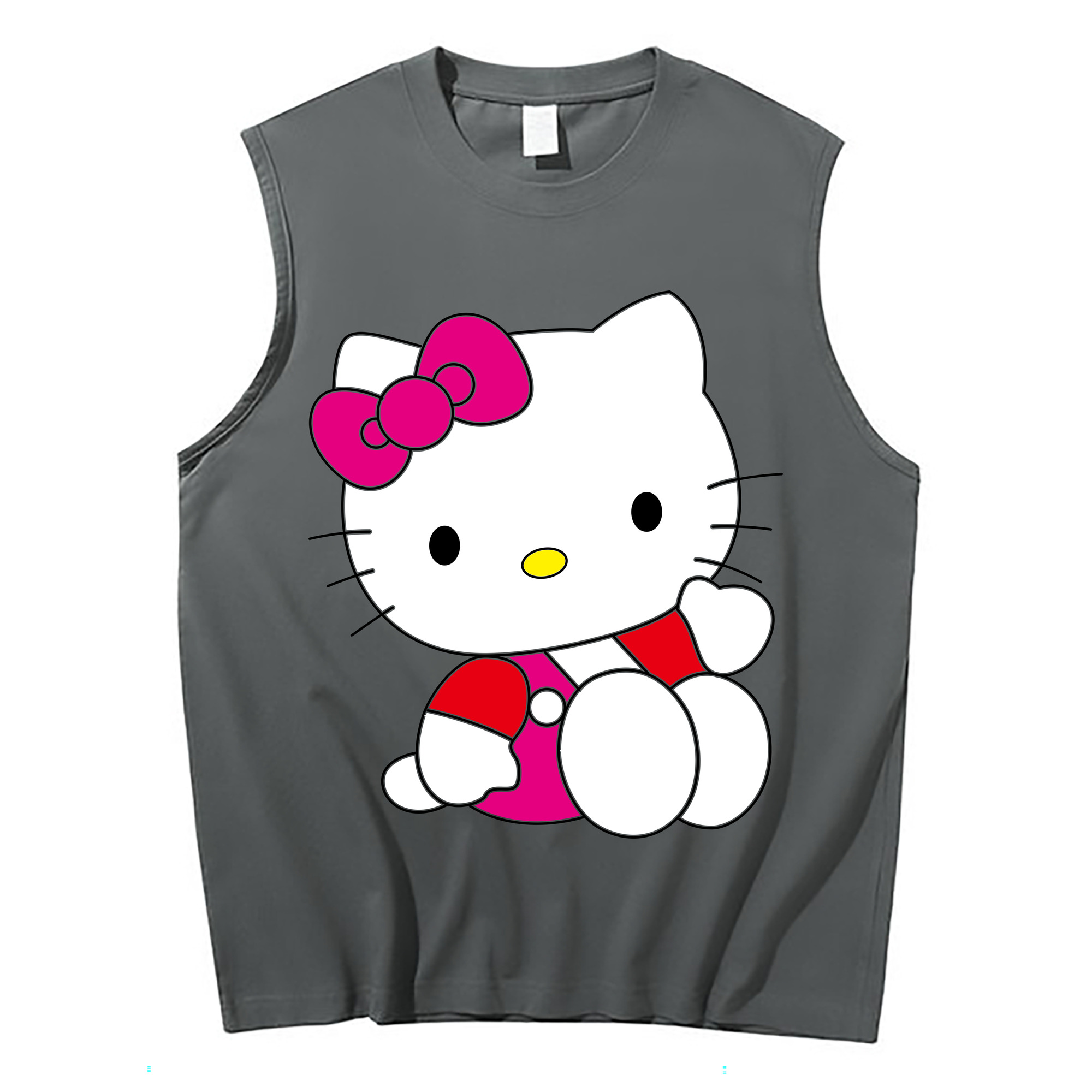 （画像用） Hello Kitty ハローキティ コットン100％タンクトップ（フロントプリント）